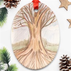 Roots Oval Ornament (two Sides) by glendatartist