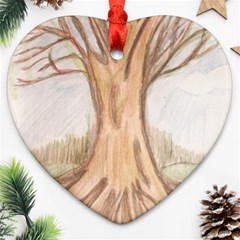 Roots Heart Ornament (two Sides) by glendatartist