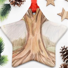 Roots Star Ornament (two Sides) by glendatartist