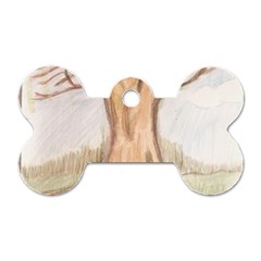 Roots Dog Tag Bone (one Side) by glendatartist