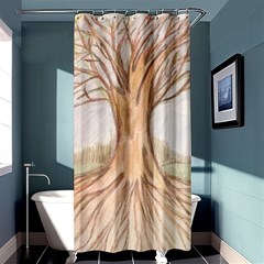 Roots Shower Curtain 36  X 72  (stall) by glendatartist