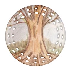 Roots Ornament (round Filigree) by glendatartist