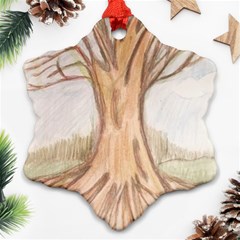 Roots Ornament (snowflake) by glendatartist