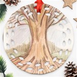 roots Round Filigree Ornament (Two Sides) Back