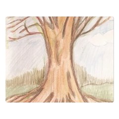 Roots Double Sided Flano Blanket (large) by glendatartist