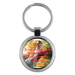 keychain sister - Key Chain (Round)