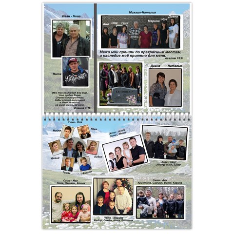 Big Family Calendar By Tania Oct 2018