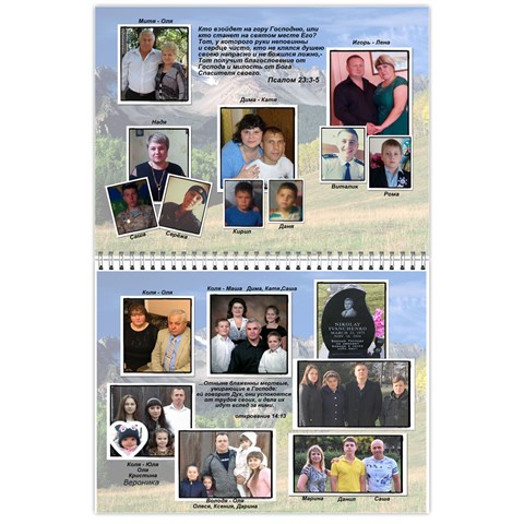 Big Family Calendar By Tania Nov 2018