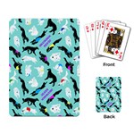 Turquoise Silken Windhound Playing Cards - Playing Cards Single Design (Rectangle)