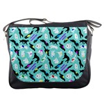 Turquoise Silken Windhound Messenger Bag