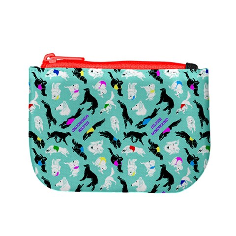 Turquoise Silken Windhound Coin Purse By Csbeck83 Gmail Com Front