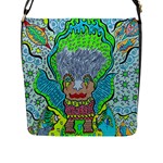 Cosmic Mermaid Large Messenger Bag - Flap Closure Messenger Bag (L)