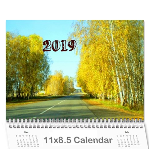 Calendar 2019 By Tania Cover