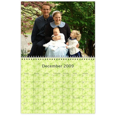 Girls Calendar By Joyfulviktory Dec 2009