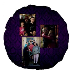 Christine pillow 1 - Large 18  Premium Round Cushion 