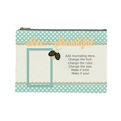 Birds N Bees Cosmetic Bag (large) By Bitsoscrap Front