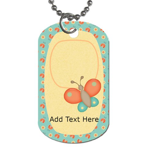 Birds N Bees Dog Tag By Bitsoscrap Front