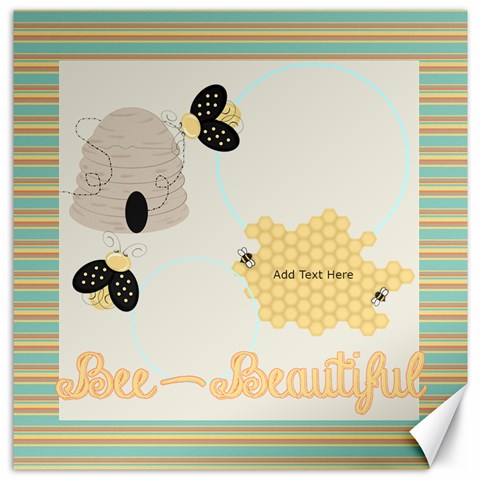 Birds N Bees 12x12 Canvas By Bitsoscrap 11.4 x11.56  Canvas - 1