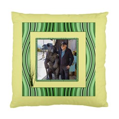 Lemon And Green Standard Cushion Case (two Sided) By Deborah Front