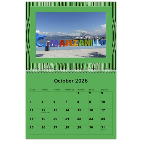 Shades Of Green 2026 Wall Calendar 11 X 8 5 (any Year) By Deborah Oct 2026