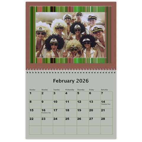 Shades Of Green 2026 Wall Calendar 11 X 8 5 (any Year) By Deborah Feb 2026