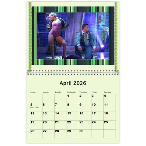 Shades Of Green 2026 Wall Calendar 11 X 8 5 (any Year) By Deborah Apr 2026