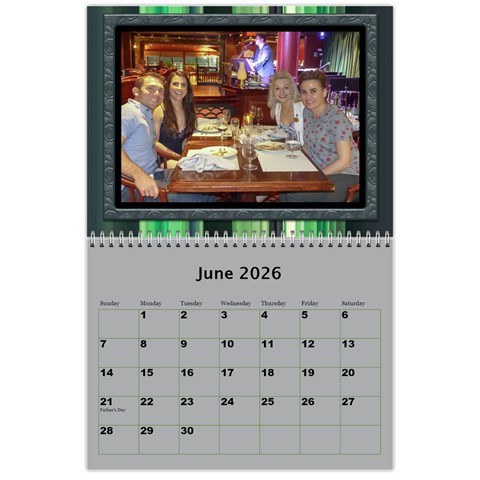 Shades Of Green 2026 Wall Calendar 11 X 8 5 (any Year) By Deborah Jun 2026
