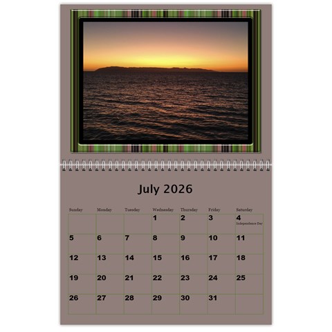 Shades Of Green 2026 Wall Calendar 11 X 8 5 (any Year) By Deborah Jul 2026