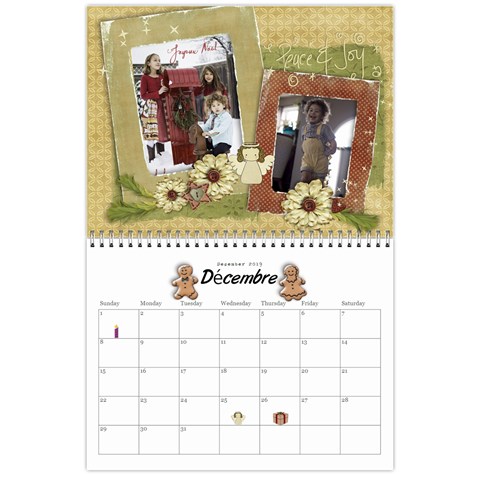 Calendar 2019 For Brigitte By Elizabeth Marcellin Dec 2019