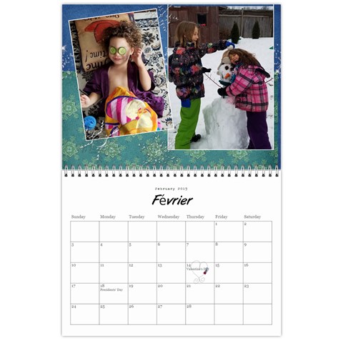 Calendar 2019 For Brigitte By Elizabeth Marcellin Feb 2019