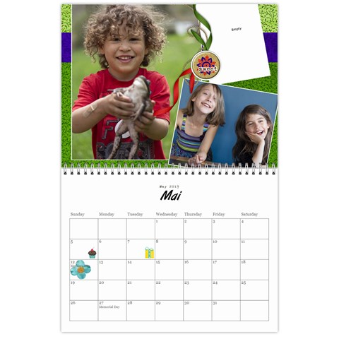 Calendar 2019 For Brigitte By Elizabeth Marcellin May 2019