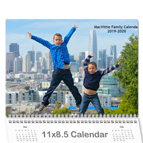 Macvittie Family Calendar 2019 Rachel Again By Debra Macv Cover