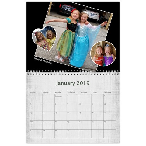 Macvittie Family Calendar 2019 Rachel Again By Debra Macv Jan 2019