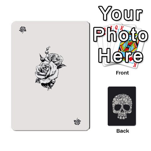 Ace Skullsroses By Erik Vanhauwaert Front - HeartA