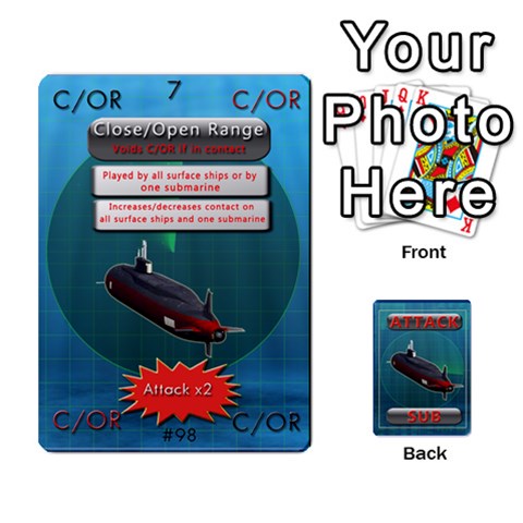 Queen Attack Sub V3 Deck 2 By Chip Henriss Front - SpadeQ