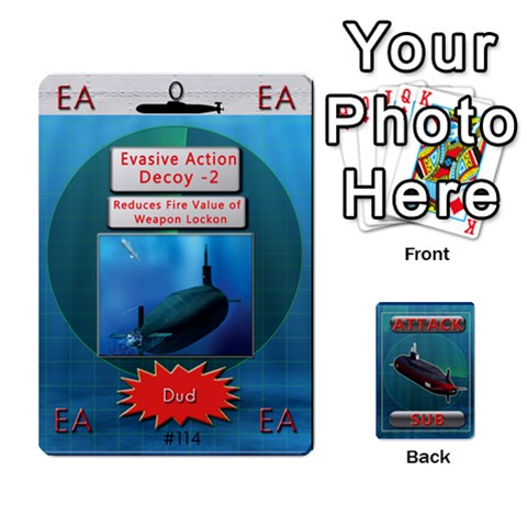 Attack Sub V3 Deck 3 By Chip Henriss Front - Heart3