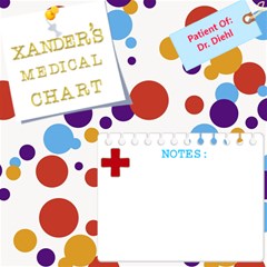 Medical doctor visit page for baby scrapbook - ScrapBook Page 12  x 12 