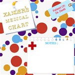 Medical doctor visit page for baby scrapbook - ScrapBook Page 12  x 12 