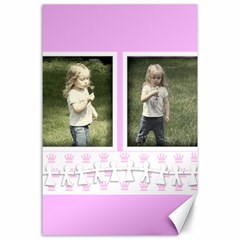 little girl princess canvas - Canvas 24  x 36 