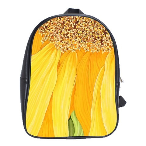Leather Back Pack With Sun And Stars By David Von Braun Front