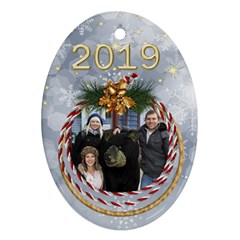 George My Oval Christmas ornament (2 sided) - Oval Ornament (Two Sides)