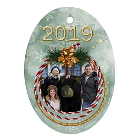 George My Oval Christmas Ornament (2 Sided) By Deborah Back