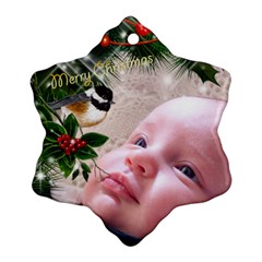 George Merry Christmas Snowflake Ornament - Ornament (Snowflake)