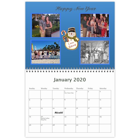 2020 Calendar Angie By Marlene Jan 2020