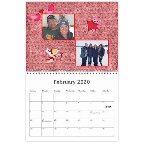 2020 Calendar Angie By Marlene Feb 2020