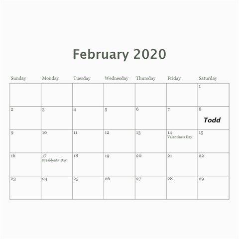 2020 Calendar Angie By Marlene Apr 2020