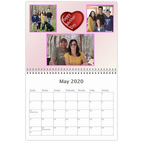 2020 Calendar Angie By Marlene May 2020