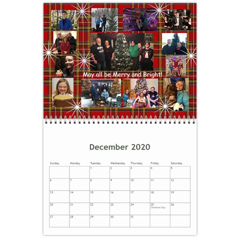 Calendar 2020 By Debbie Dec 2020