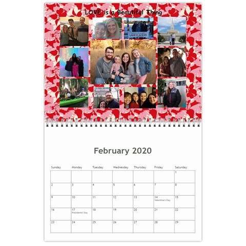 Calendar 2020 By Debbie Feb 2020