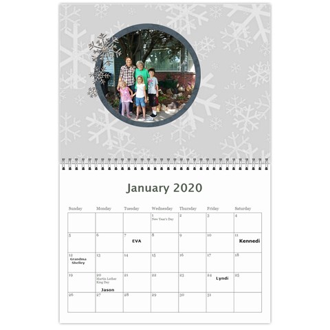 Calendar By Lynette Jan 2020